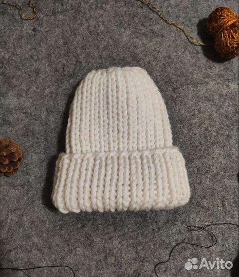 Шапка объемная зимняя женская
