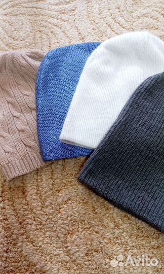 Женская демисезонная шапка бини