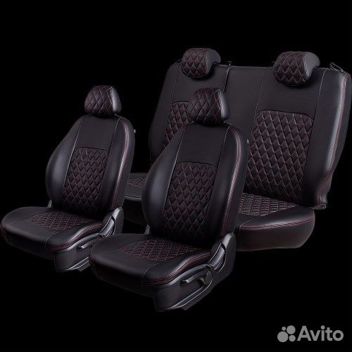 Чехлы на сиденье Renault Logan-2 03.2014-12.2018г