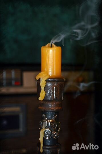 Лофт подсвечник ручной работы Сталкер