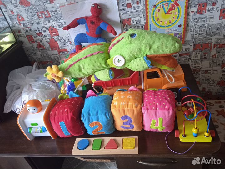 Игрушки пакетом от 0 до 3 лет для мальчика