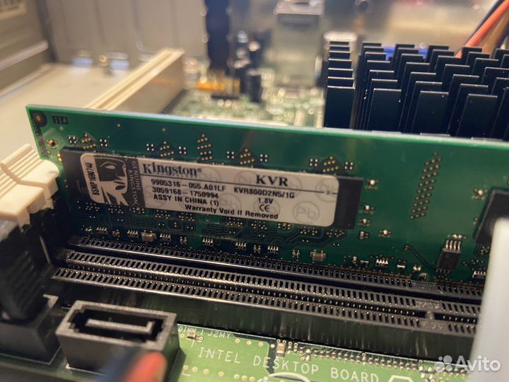 Материнская плата intel D410PT с процессором atom