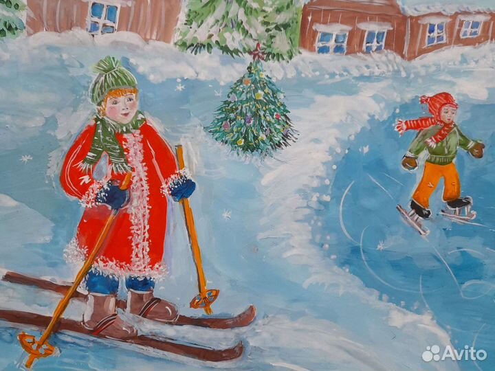 Поделки Дед Мор,Снег,Сапогрис-к,Нов.венок Дост Лен