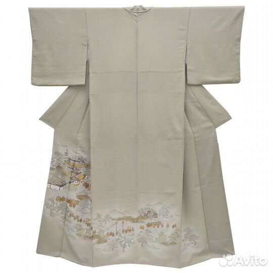 Кимоно иро-томесодэ из Японии шелк