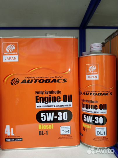 Масло моторное 5W30 autobacs OIL FS diesel DL-1 4л