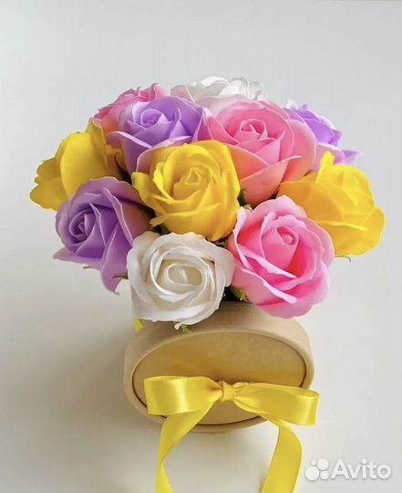 Букетик из мыла с розами