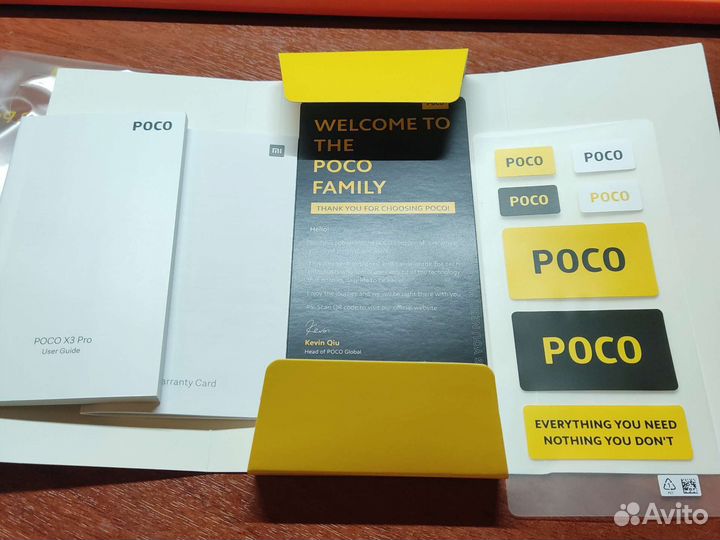 Коробка от poco X3 Pro