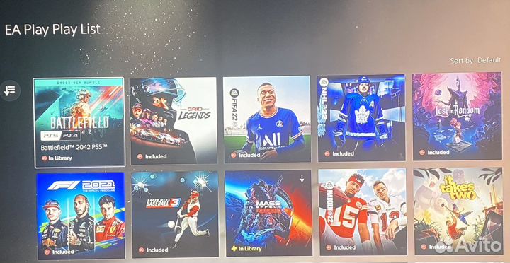 Подписка EA Play, игры ps4, ps5