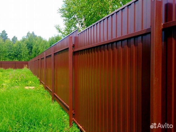 Заборы из профнастила