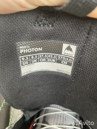 Новые Ботинки для сноуборда Burton Photon 9,5