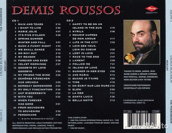 Roussos, Demis - The Phenomenon 1968-1998/ 2CD