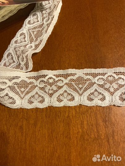 Кружево белое 7 метров 4 см ширина
