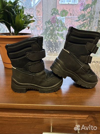 Детские ботинки зимние на липучках