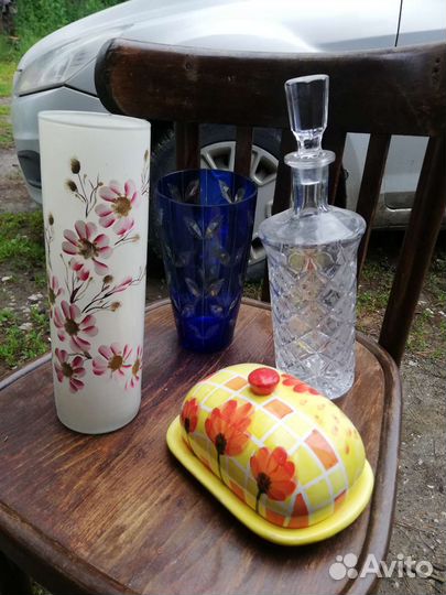 Вазы, графин, масленка СССР
