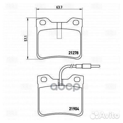 Колодки тормозные дисковые зад PF4065 Trialli