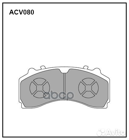 Колодки тормозные дисковые WVA (29246) HCV ACV0