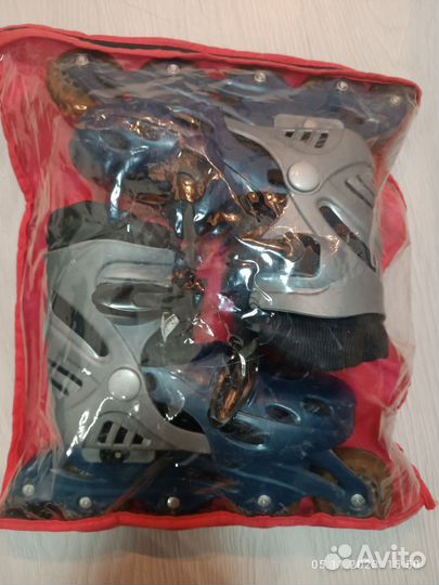 Роликовые коньки детские раздвижные р. 36-38