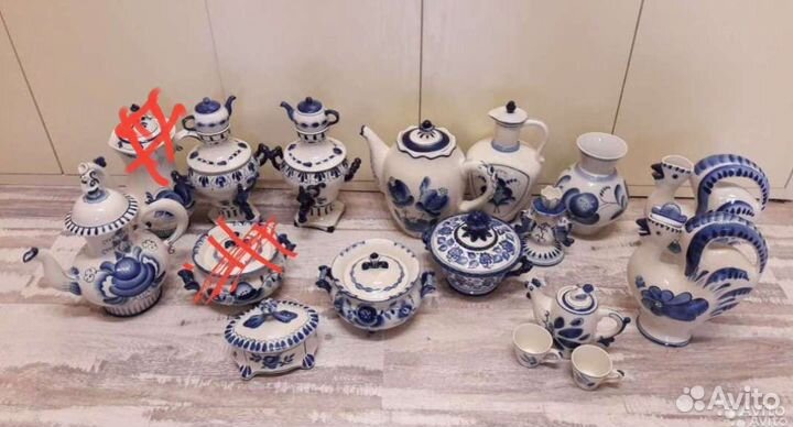 Коллекционная Гжель, клеймо 