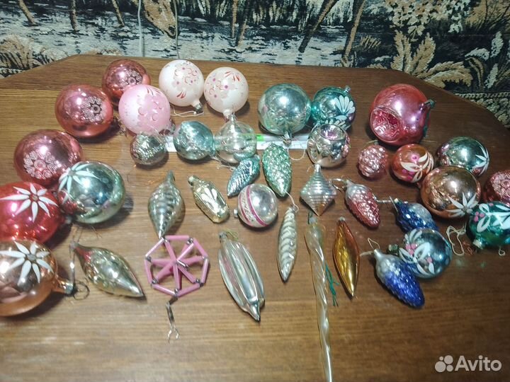 Новогодние ёлочные украшения из СССР одним лотом