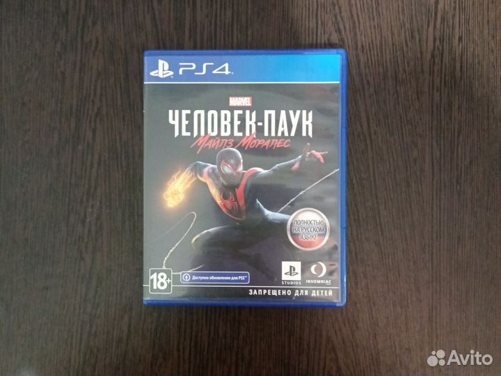 Игра на PS4 человек-паук Майлз Моралез
