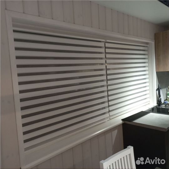 Рулонные шторы Зебра