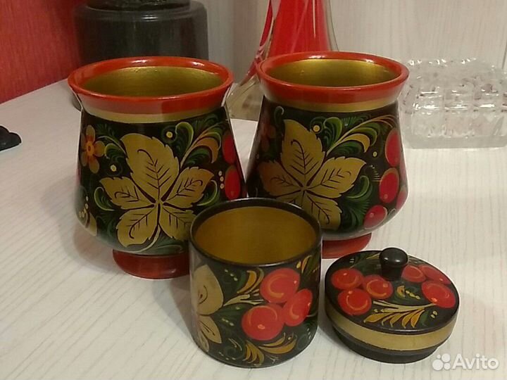 Хохлома.Посуда