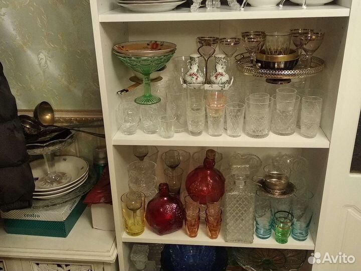 Вазы, хрусталь, посуда добор