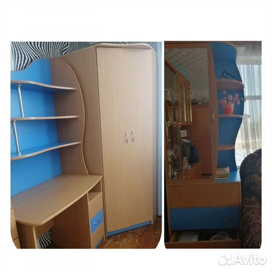 Угловой шкаф, детская стенка