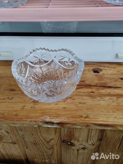 Хрустальная ваза чехия,богема