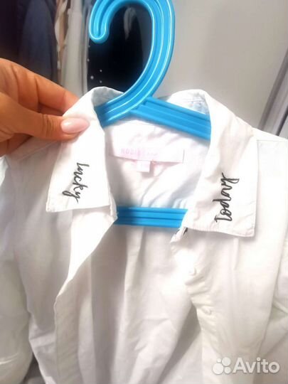 Белоснежные рубашки в школу 128 см школьная форма