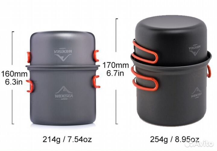 Котелок туристический.Разные.Отправка в регионы