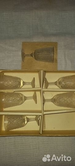 Хрустальные рюмки 6шт