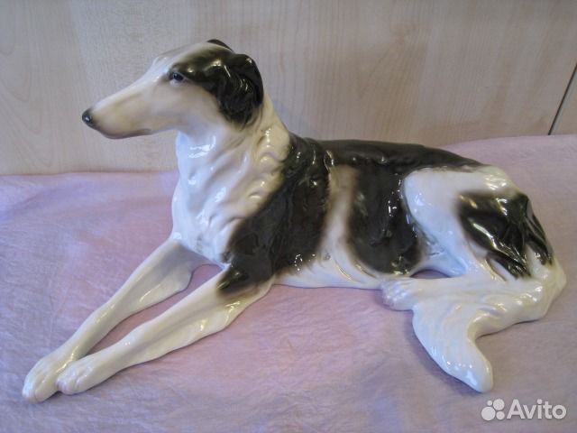 Фарфоровая Статуэтка Собаки Борзая Розенталь