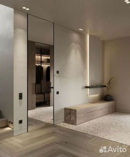 Двери межкомнатные стеклянные под отделку