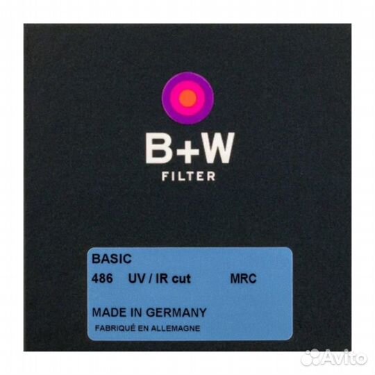 B+W basic 486 UV/IR cut 62mm Блокирующий уф/ик cве