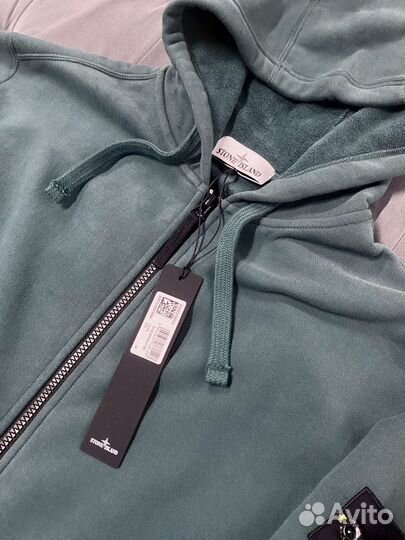 Stone island zip hoodie