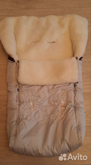 Зимний конверт в коляску на овчине