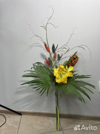 Искусственные цветы для декора бу