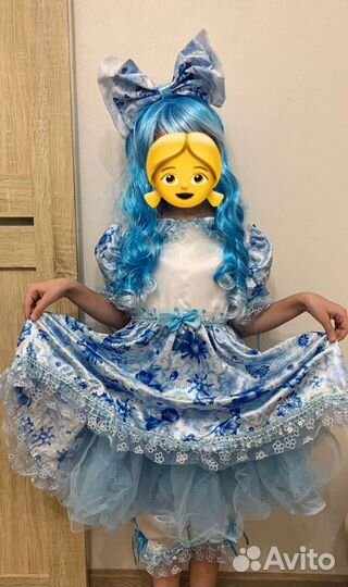 Костюм мальвины (6-8 лет)