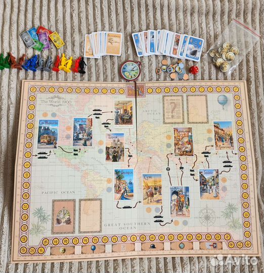 Настольная игра Вокруг света за 80 дней