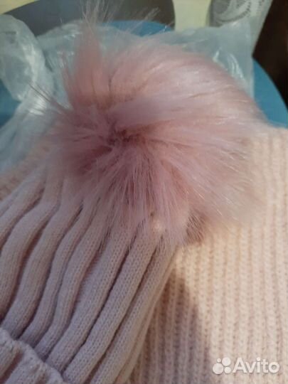 Комплект зимний шапка + снуд