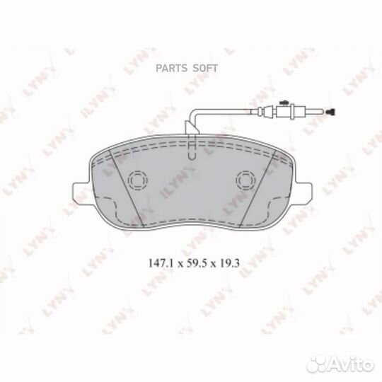 Lynxauto BD2212 Колодки тормозные дисковые перед