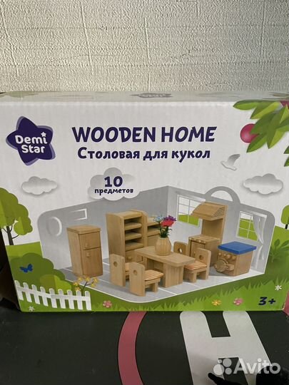 Кукольный домик lol с деревянной мебелью