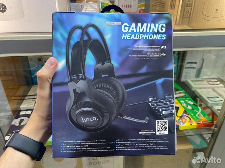 Игровые наушники с микрофоном Hoco w106 (Новые)