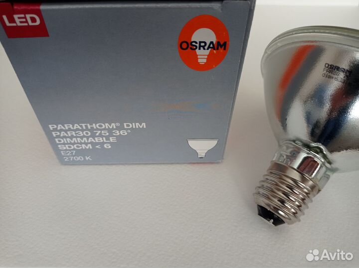 Лампы PAR20, PAR30, PAR38 с цоколем E27