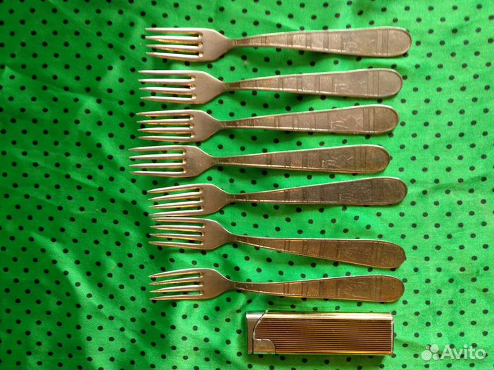 Столовые приборы СССР. Ложки вилки.Детские вилки