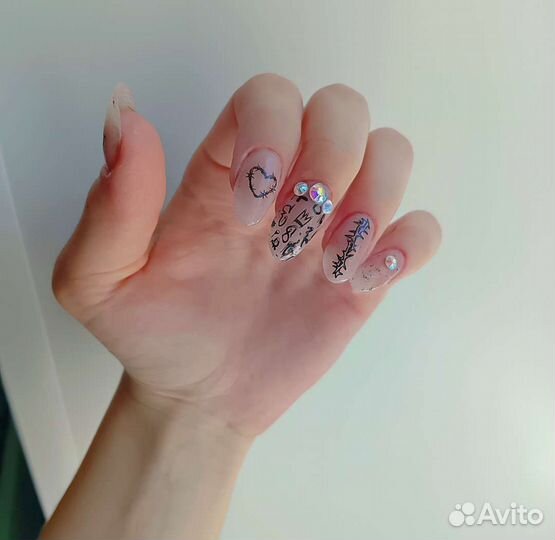 Маникюр гель лак, наращивание