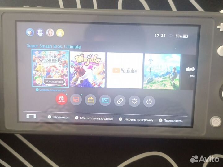 Nintendo switch lite с играми