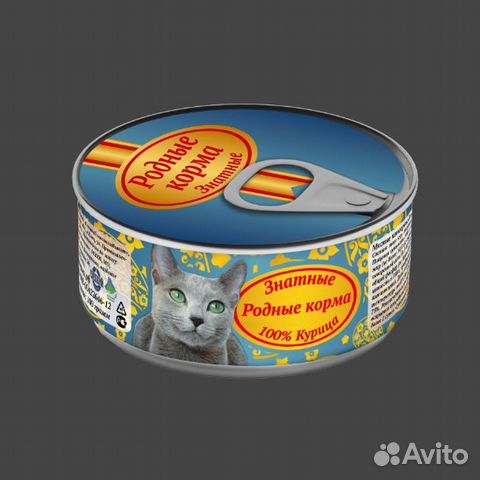 Родные Корма Знатные влажный корм для взрослых кош