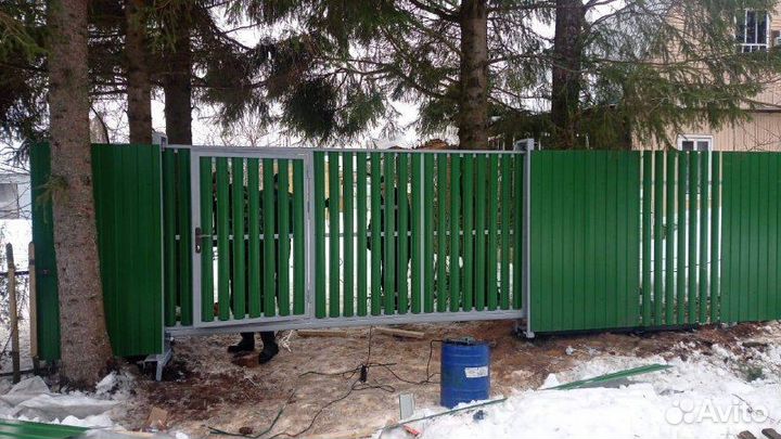 Забор из Штакетника Под Ключ